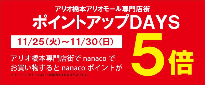 nanaco ポイントアップデイズ