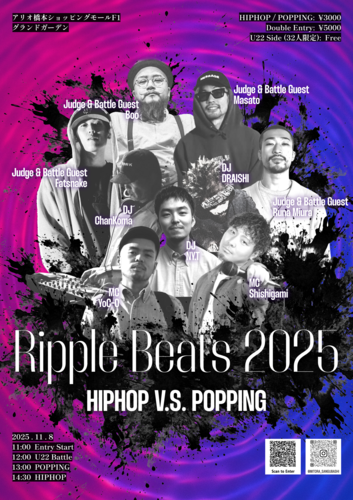 Ripple bests 2025 HIPHOPvs POPPINGvs U22vsJUDGE