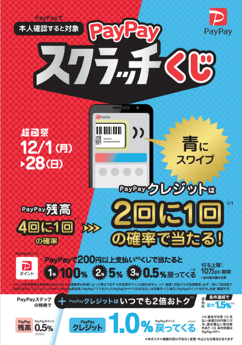 PayPayスクラッチくじ