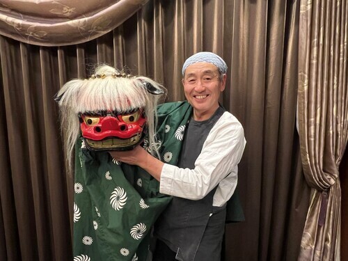 祝！謹賀新年　獅子舞　練り歩き