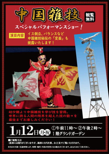 中国雑技　スペシャルパフォーマンスショー