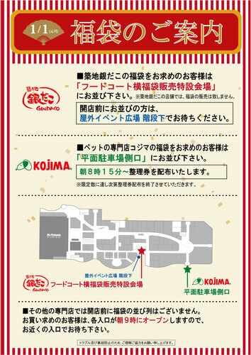 福袋案内ポスター