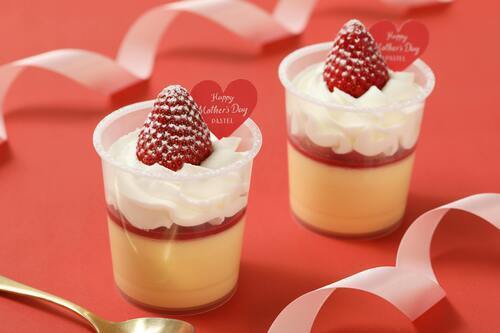 苺のショートケーキプリン
