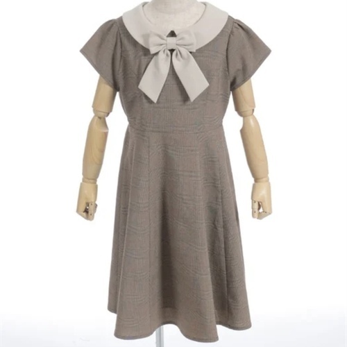 キッズワンピ茶